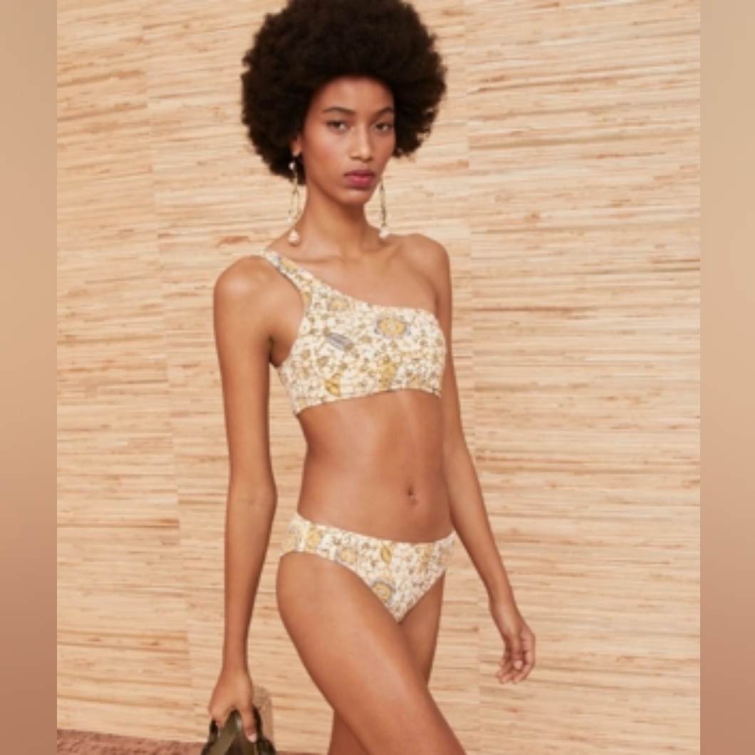 Ulla Johnson Bikini Set In Citrus Size L/Xl
